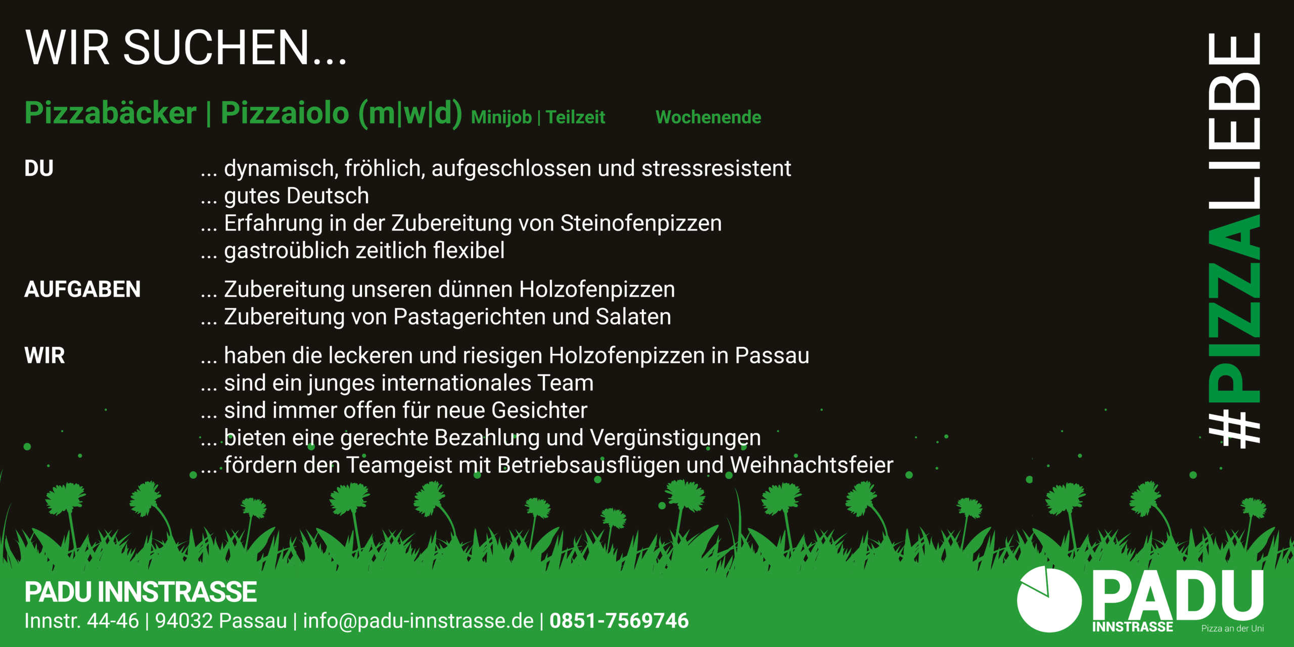 202207 Stellenanzeige Pizzabaecker